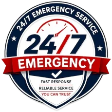 24/7 Emergency Service Badge