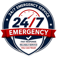 24/7 Emergency Service Badge